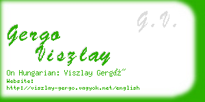 gergo viszlay business card